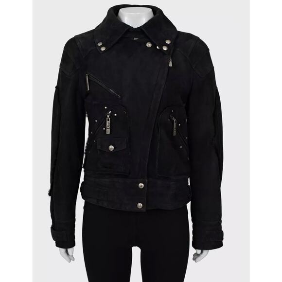 Christian Dior Jackets & Blazers - Christian Dior Black Genuine Leather Shearling Jacket sz.36 FR